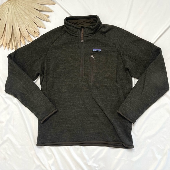 Patagonia Other - Patagonia Better Sweater Brown 1/4 Zip Pullover Pocket Jacket Sweatshirt Large